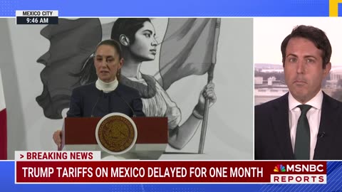 Trump pausing Mexico tariffs for one month