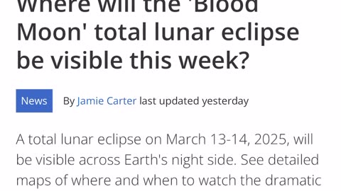 Blood moon on the night of the Passover