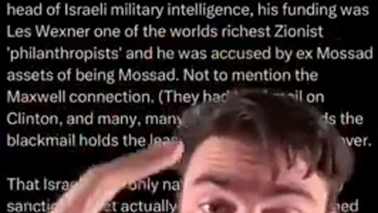 I just Israel-pilled Elon Musk... Ian Carroll