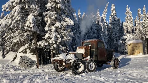 Cold Start of 1939 Chevy Snow Truck Jan 06 2025