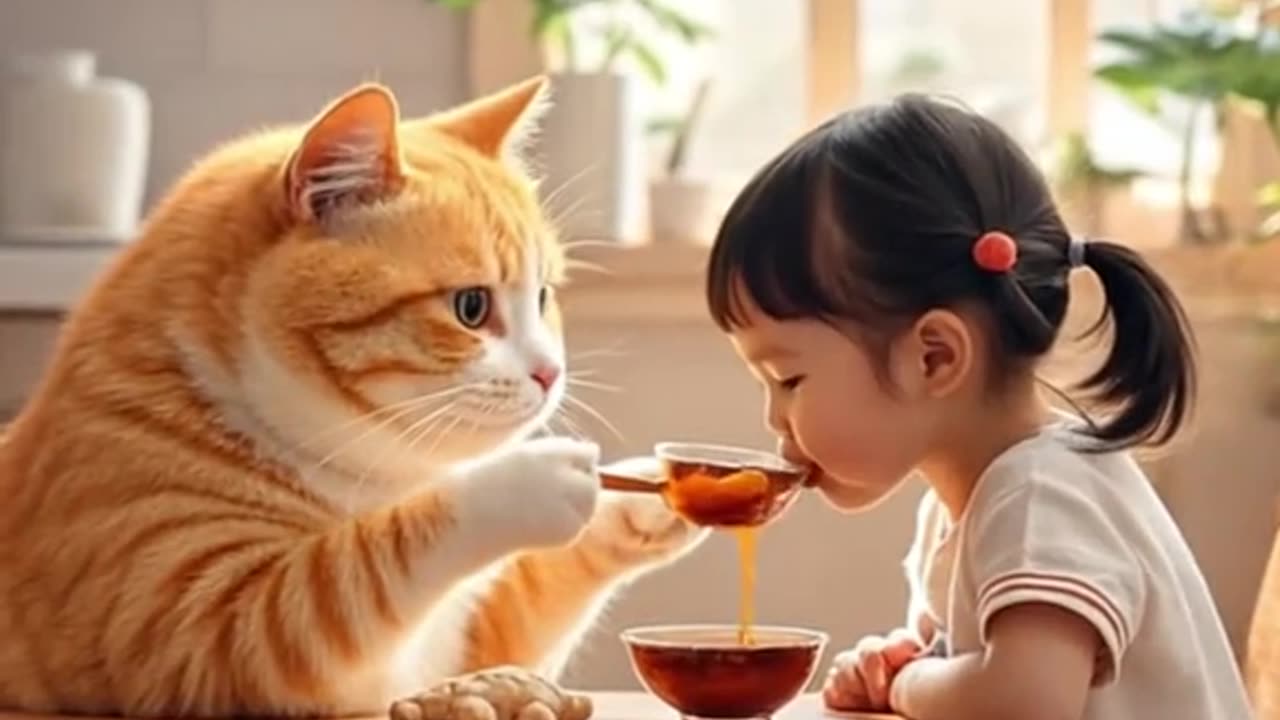 Save cat a girl