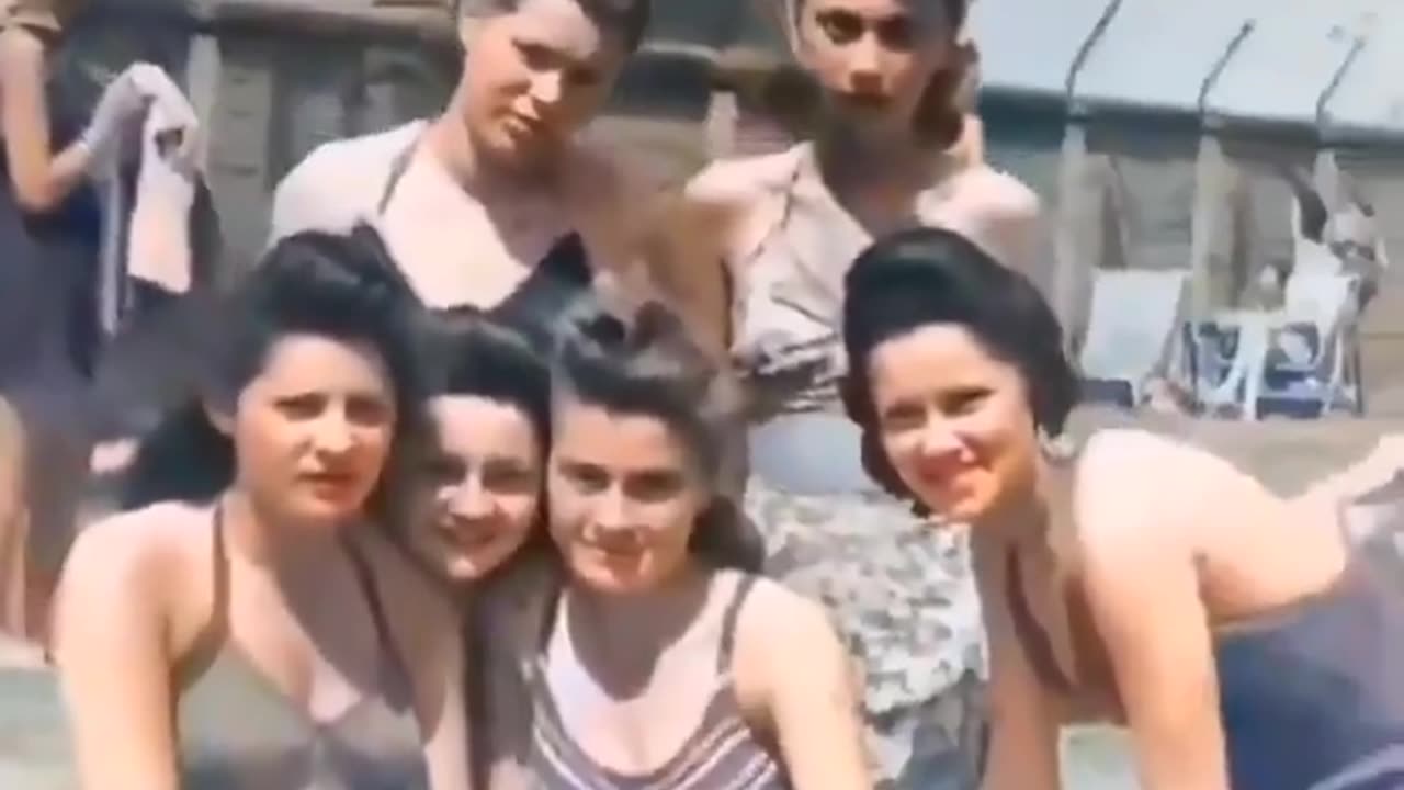 Oh my god, look at this horrible video of jews getting exterminated in the camps!
