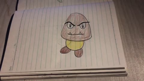 Draw Goomba and touch it...