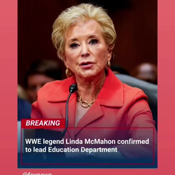 Congratulations to linda mcmahon getting part SofD part trump cabinets pick 👏 👍 03/5/25