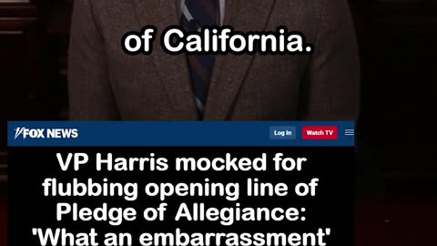 Kamala Harris FLUBS Pledge of Allegiance During Swearing In