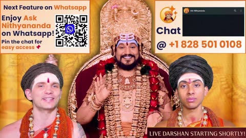 Absorb spiritual teachings during live darshans led by SPH Bhagavan Sri Nithyananda Paramashivam.