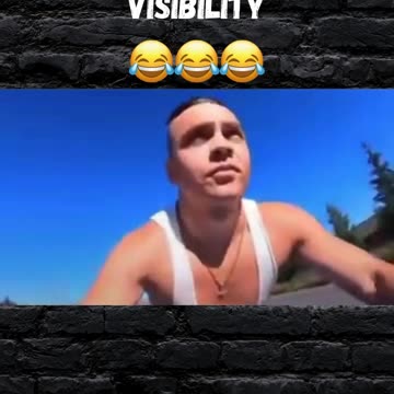 Dude doesn't wear a helmet to improve visibility