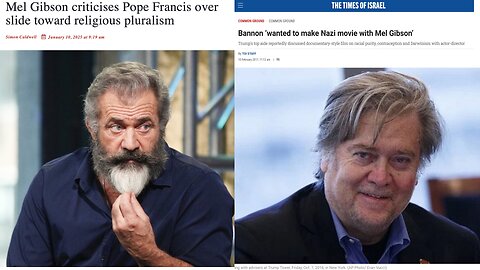 The passion of the Christ consciousness : Mel Gibson promotion by Steve Bannon validates H.Live