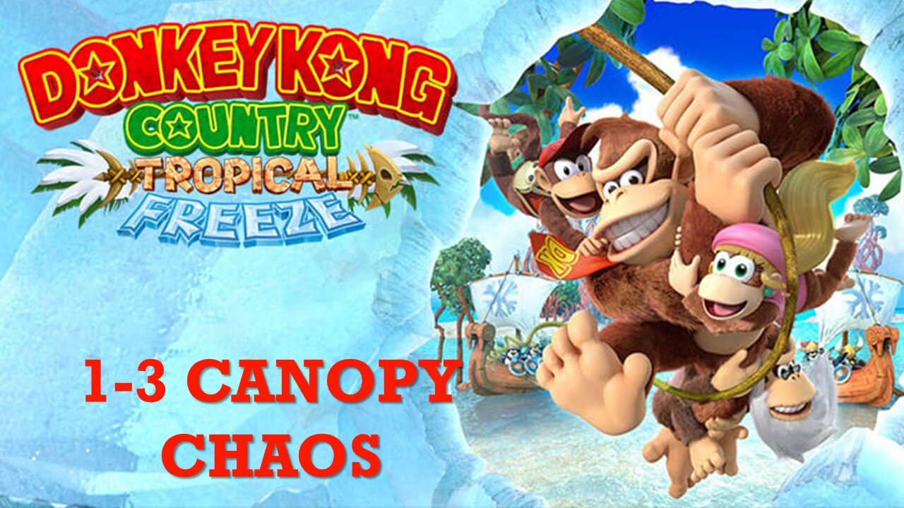 Donkey Kong Country Tropical Freeze: Lost Mangroves 1-3 Canopy Chaos