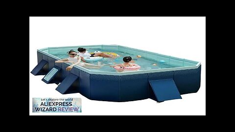 Free Inflation Foldable Dog Pool Pet Bath Swimming Tub Bathtub Outdoor Indoor Review