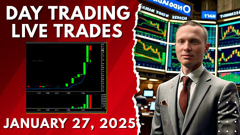 Live Day Trading - 4 Trades for over $600!!