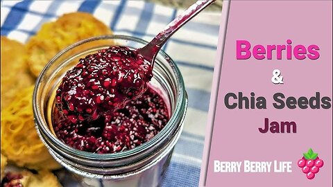 Frozen Berry Chia Jam A Healthy, Sugar-Free Spread! #HealthyJam #BerryChiaJam #SugarFree