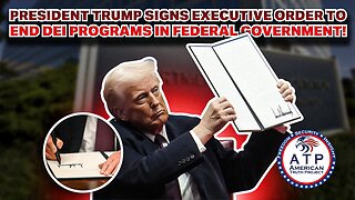 PRESIDENT TRUMP SIGNS EXECUTIVE ORDER TO END DEI PROGRAMS IN FEDERAL GOVERNMENT!