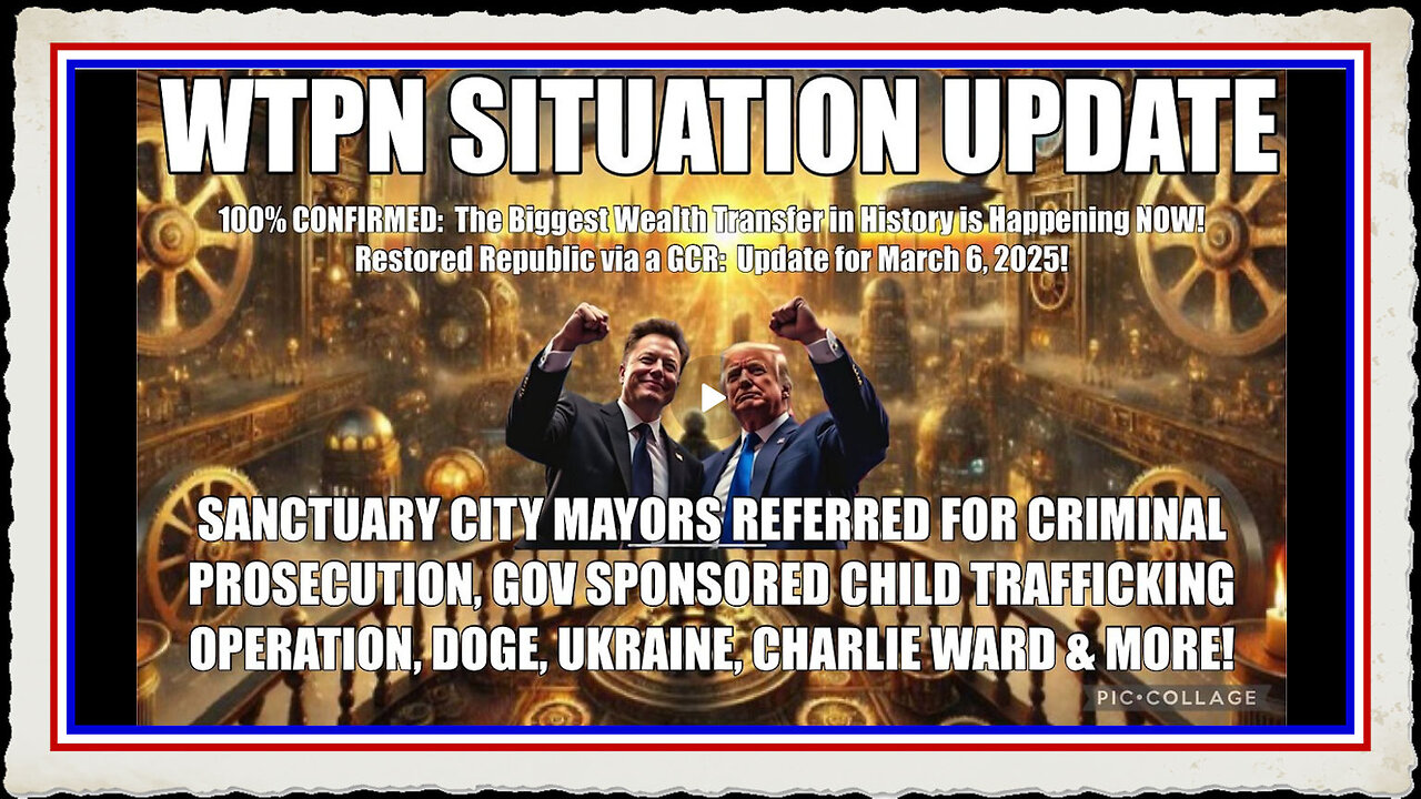 SANCTUARY CITY MAYORS, CHARLIE WARD, CHILD TRAFFICKING, DOGE, UKRAINE MORE.