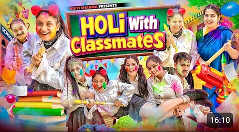 Holi With Classmates ll Fun ll