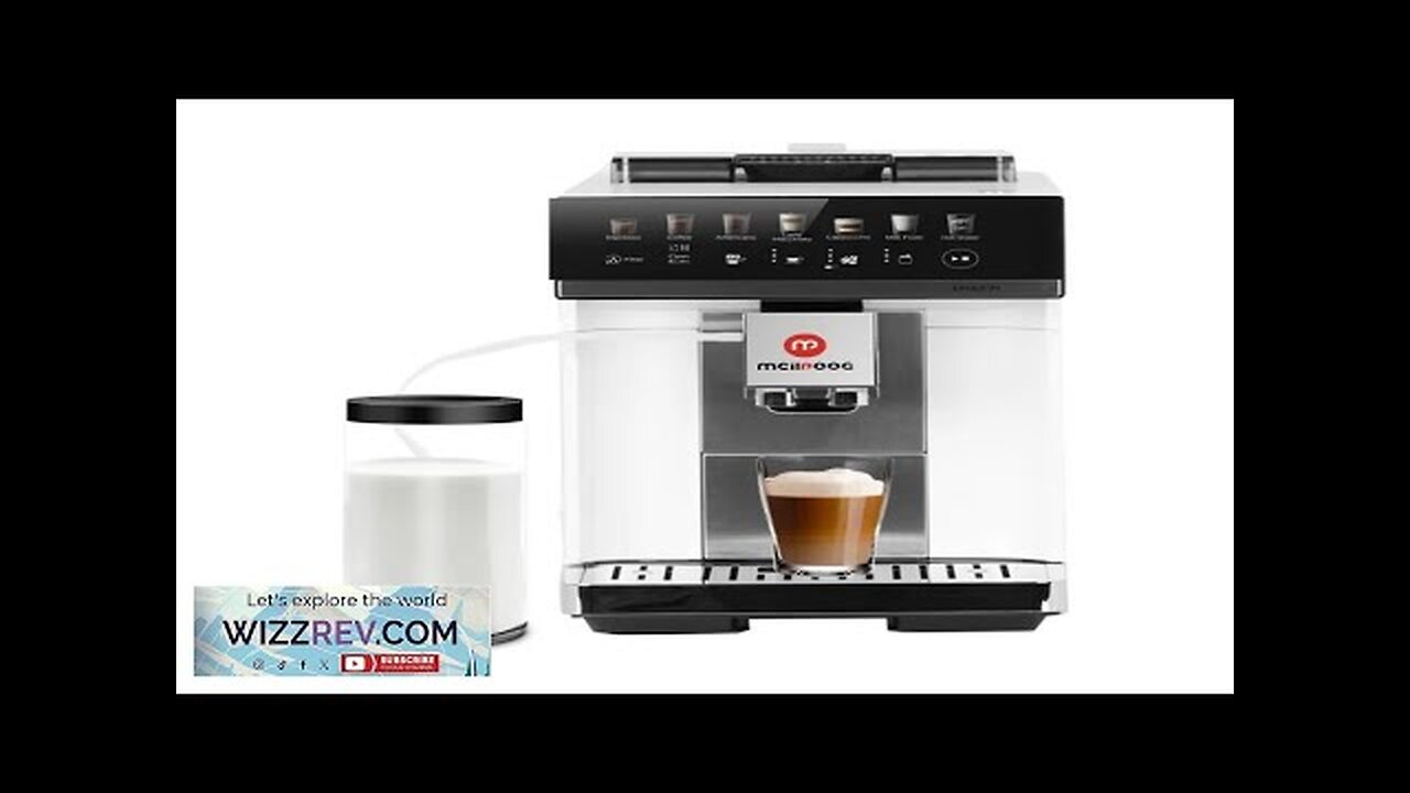 Mcilpoog M3 Automatic Espresso Machine ，Built-In Milk Frother & Tank 7 Coffee Review