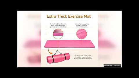 Amazon Basics 1/2-Inch Extra Thick Exercise Yoga Mat Review