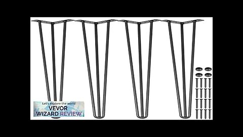 VEVOR Hairpin Table Legs 20" Black Set of 4 Desk Legs 880lbs Review