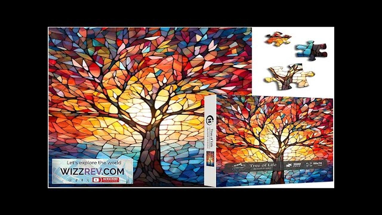 Stained Glass Puzzle Tree of Life Puzzles for Adults 1000 Pieces Impossible Review