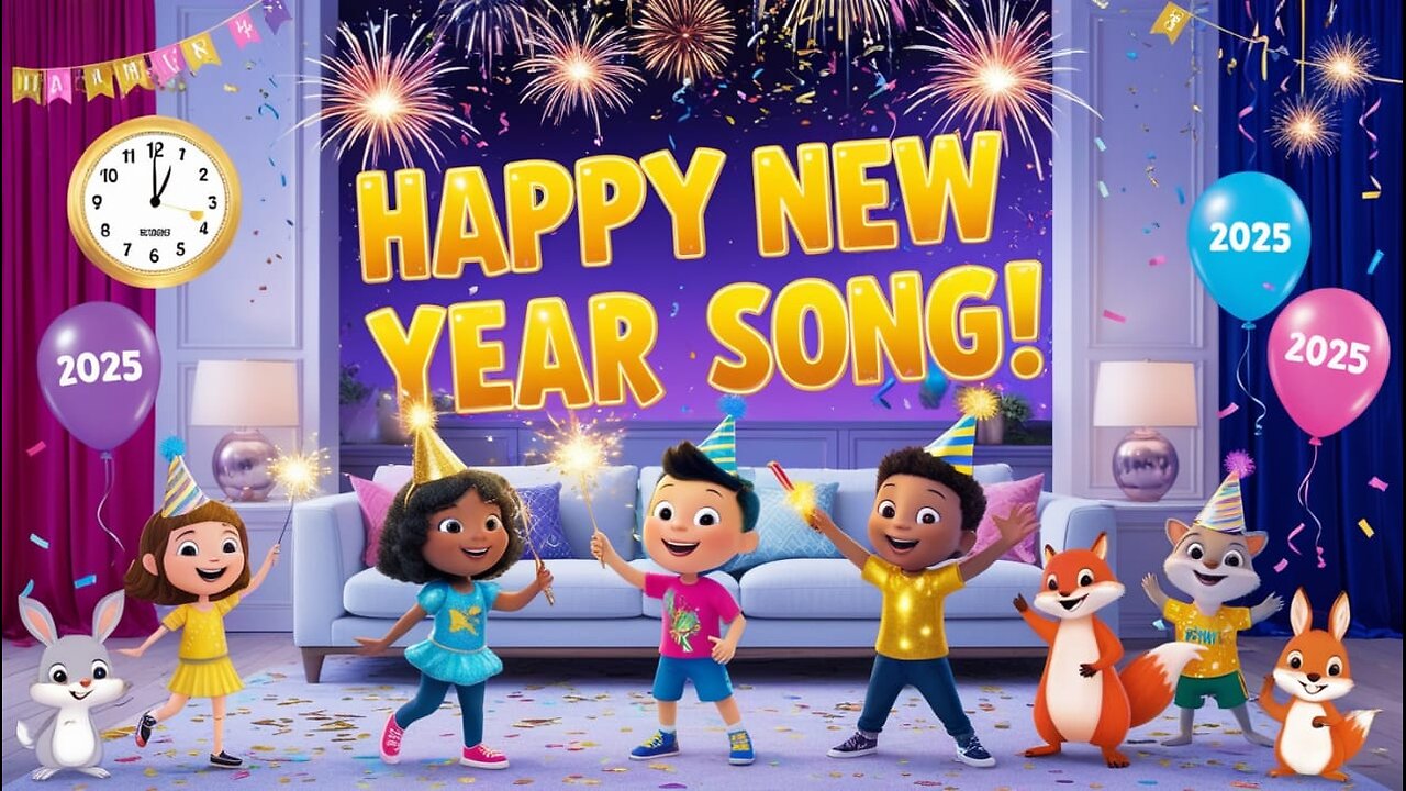 Happy New Year Adventure | Nursery Rhyme and Kids Song