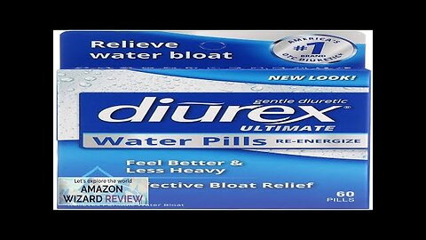 Diurex Ultimate Re-energizing Water Pills Maximum Strength Diuretic Relieve Water Review