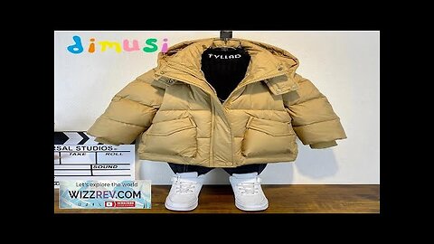 DIMUSI Winter Children's Padded Coats Fashion Boys Thicken Warm Hooded Jackets Baby Review