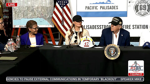 WATCH: President Trump Round Table at a Fire House in Los Angeles