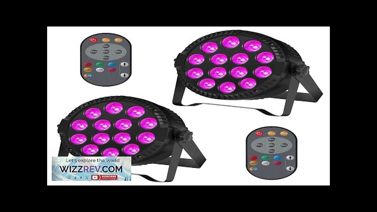 Somspot 2PCS LED Par Light RGBW Stage Effect Lighting for DJ Disco Review