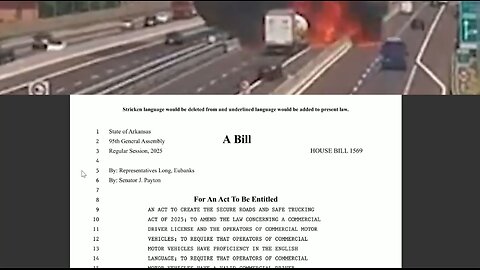A B!LL !N ARKAN$A$ ADDRE$$!NG !LLEGAL !MM!GRANT$ !N TRUCK!NG