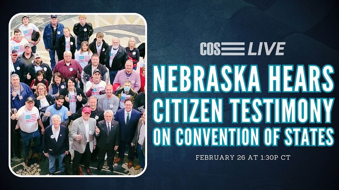 Nebraska Hears Convention of States | COS LIVE