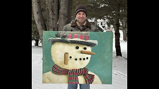 The Snowman - Relaxing Art Time-lapse