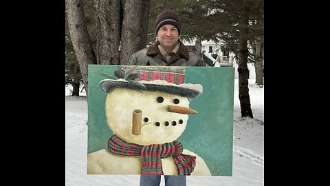 The Snowman - Relaxing Art Time-lapse