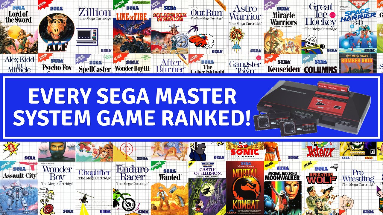 ALL 273 US/PAL Sega Master System Games RANKED BY THE CRITICS from WORST to FIRST