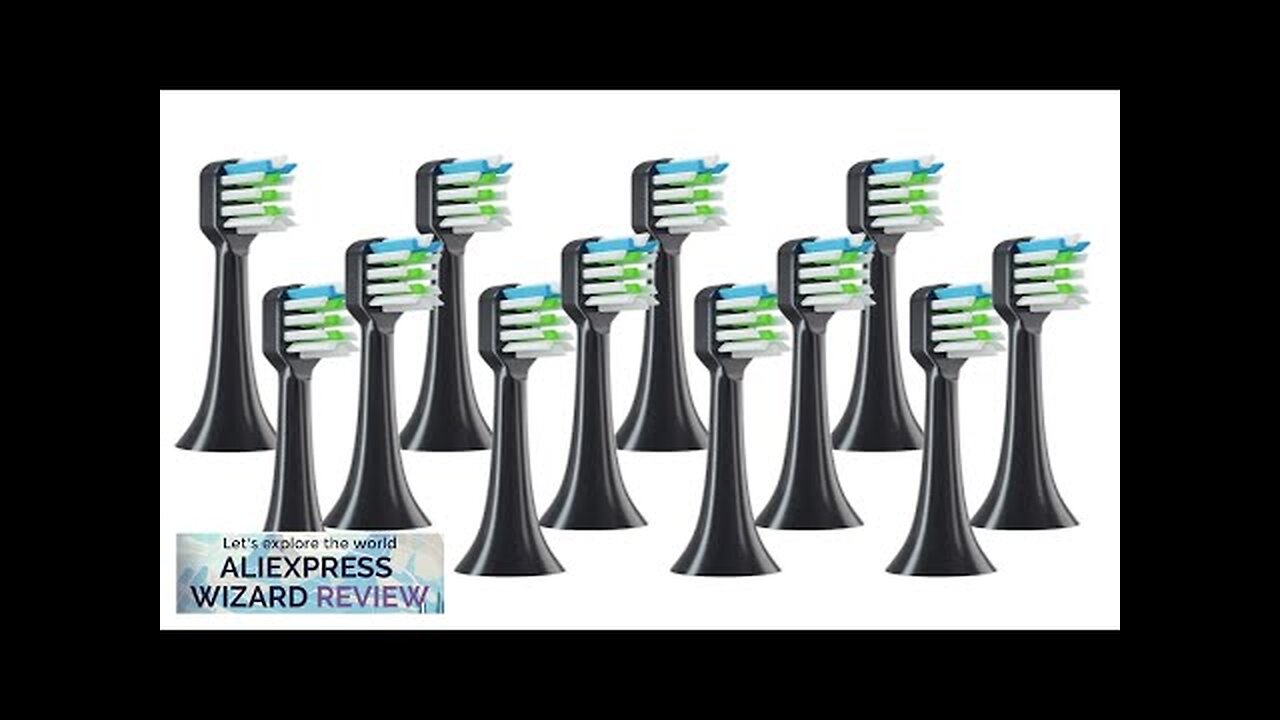 12pcs for SOOCAS X3/X3U/X5 Replacement Toothbrush Heads Clean Tooth Brush Heads Sonic Review