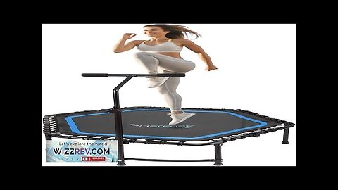 SereneLife Trampoline 40"/50" in-Home Cardio Fitness Rebounder with Adjustable T-Bar Handle Review