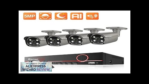 Techage HD 5MP IP Camera Set H.265 CCTV System 8CH POE NVR Review