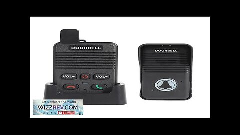 Wireless Intercom Doorbell System Long Range Two-Way Communication Rechargeable Battery Review