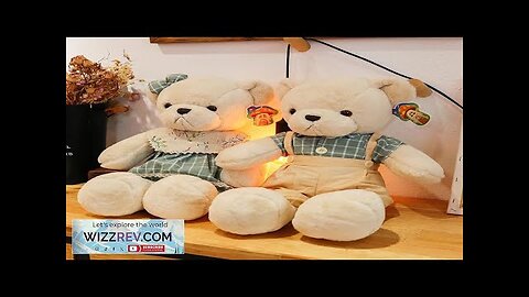 80cm Cute Soft Fresh Couple Bear Plush Toys Kawaii Christmas Gift Pillow Review