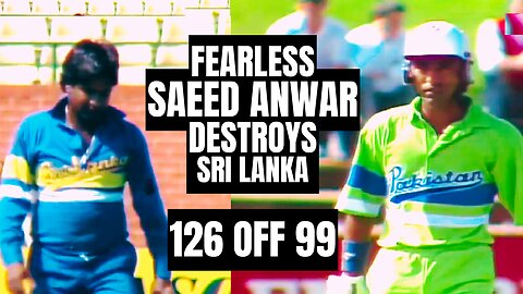 Young Saeed Anwar Destroys Opposition with a Fearless Hundred in Adelaide | Pakistan vs Sri Lanka