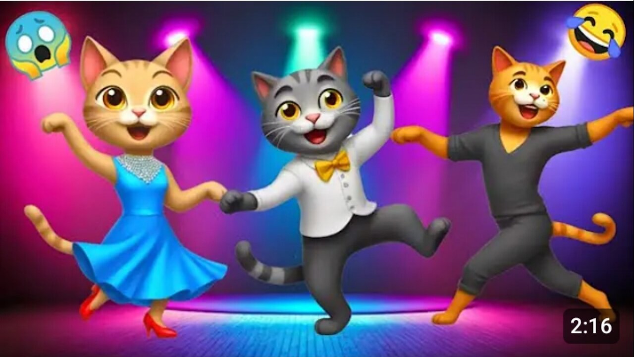 Funny Cat Dance Video 😅 #ai #cat #aicat #catstory #shorts #catvideos