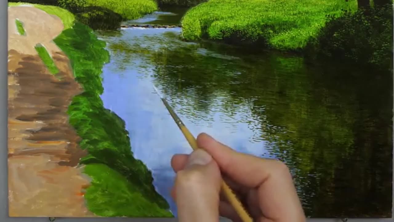 Painting a Landscape River Details