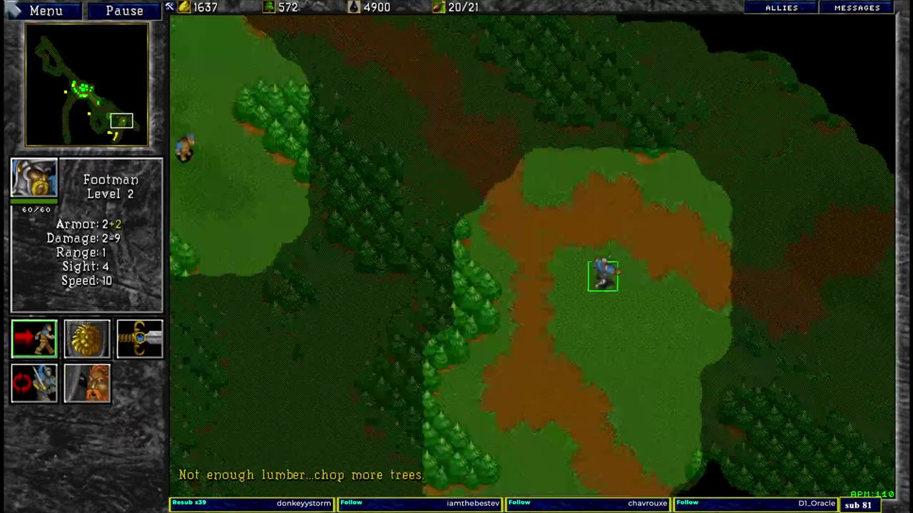 Warcraft 2 classic GOW 1v1 u8t3io3p vs braviet