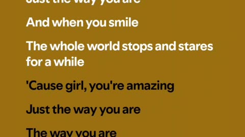 Bruno Mars - Just The Way You are (lyrics)