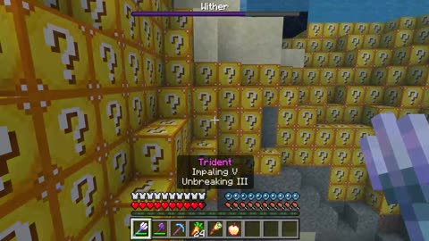 Minecraft: Brand New Video: Watch Me Fight The Wither In A Luckyblocks World