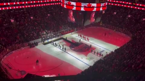 Canadian hockey team gets booed after shaming US national anthem.