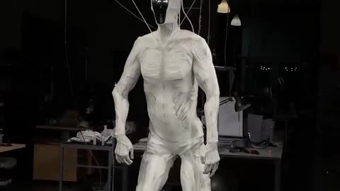 Protoclone is faceless & one the world’s first bipedal musculoskeletal android