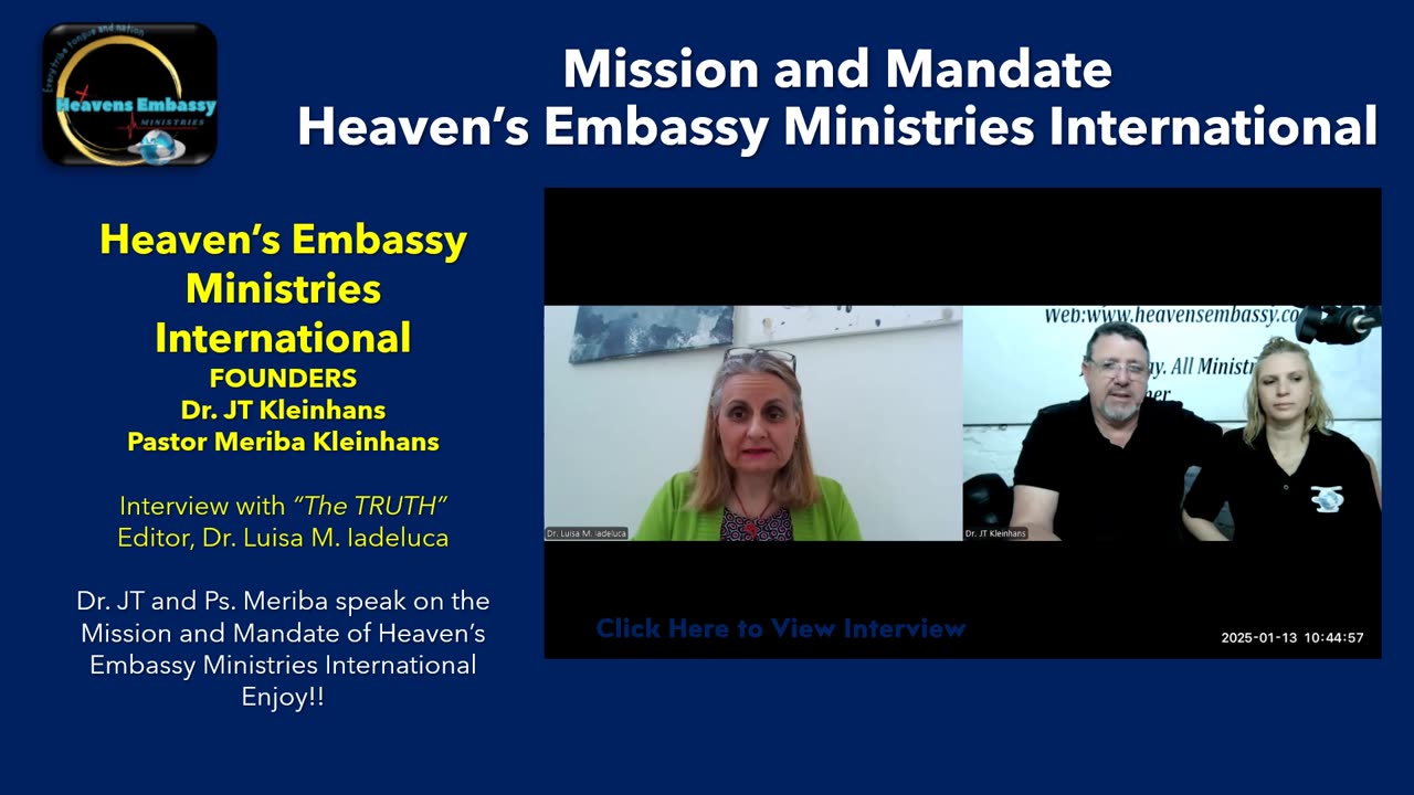 "The TRUTH": The Digital Newspaper of Heaven's Embassy Ministries International