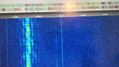 27.845 Paging Signals Data Link Pager Transmission RX G8JNJ SDR 1600 UTC 4 June