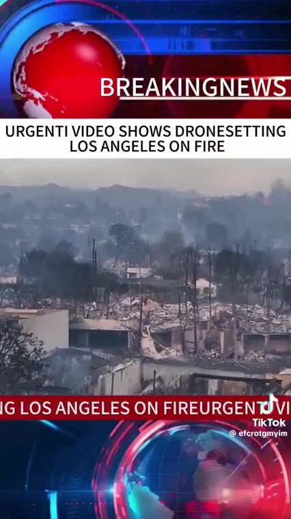 VIDEO SHOWS DRONE 🔥 SETTING LOS ANGELES ON FIRE❗