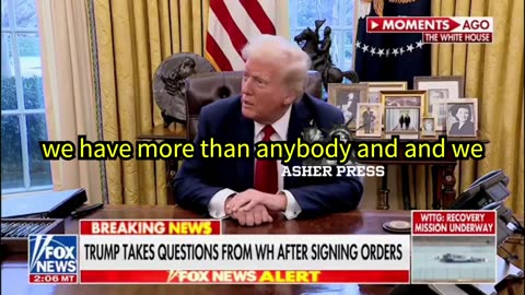 President Trump: "China is going to end up paying a tariff also..."